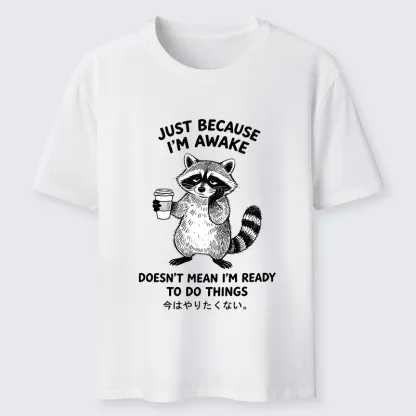 Tokyo-Tiger Tired Raccoon Coffee Classic T-Shirt