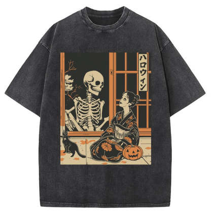 Tokyo-Tiger Love At First Sight Washed T-Shirt