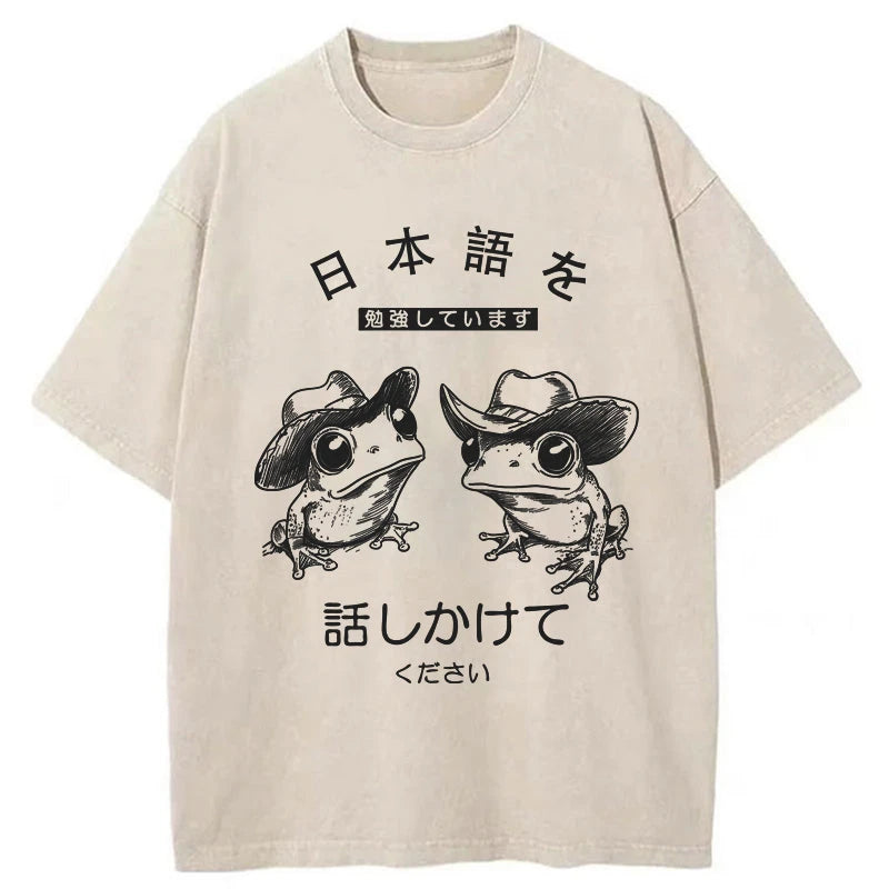 Tokyo-Tiger Please Talk To Me Washed T-Shirt