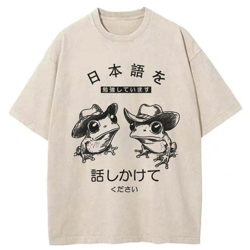 Tokyo-Tiger Please Talk To Me Washed T-Shirt Sale
