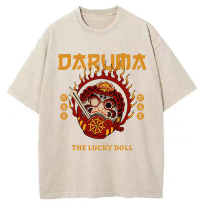 Tokyo-Tiger The Lucky Doll Washed T-Shirt