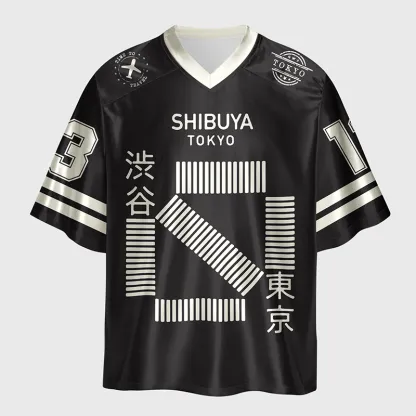 Tokyo-Tiger Trip To Tokyo Glossy Oversized Jersey