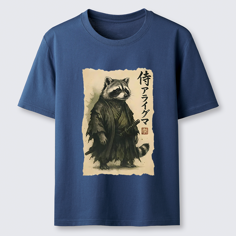 Tokyo-Tiger Japanese Samurai Raccoon Art Classic T-Shirt