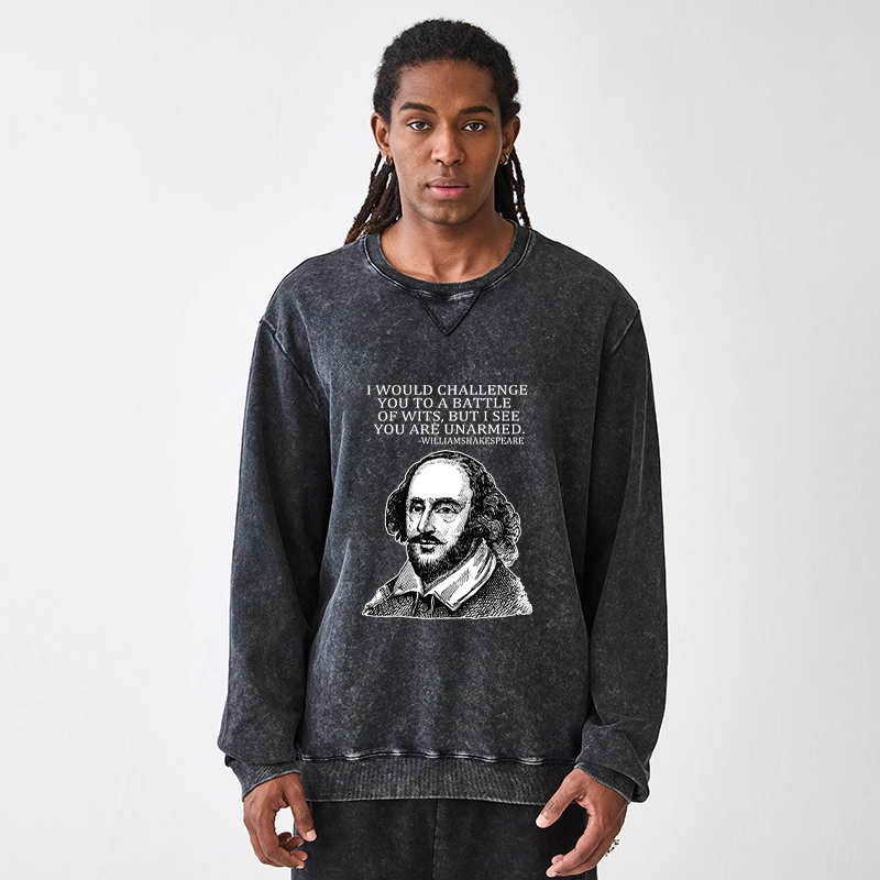 Tokyo-Tiger Your Intelligence Is Inferior To Mine Washed Terry Sweatshirt