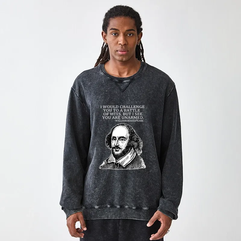 Tokyo-Tiger Your Intelligence Is Inferior To Mine Washed Terry Sweatshirt