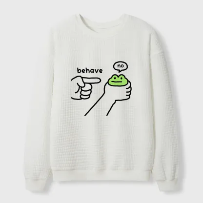 Tokyo-Tiger Dishonest Frog Waffle Sweatshirt