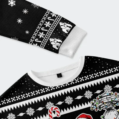 Tokyo-Tiger Samurai Bigfoot Christmas Ugly Sweatshirt