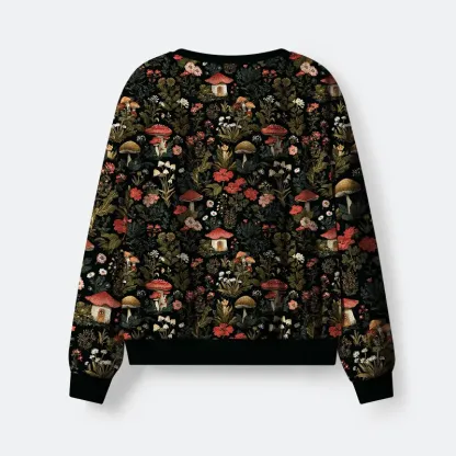 Tokyo-Tiger Enchanted Forest Mushroom Flannel Pajama Set