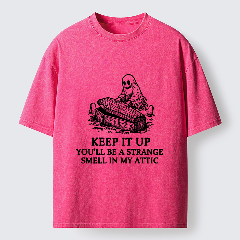 Tokyo‑Tiger Funny Ghost Prank Washed T-Shirt