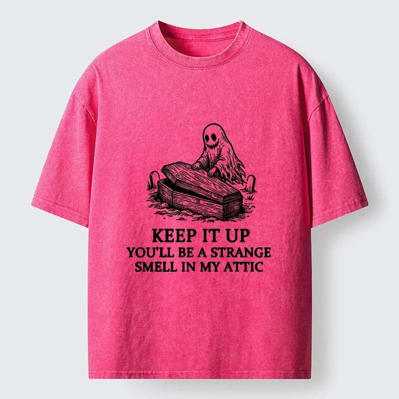 Tokyo‑Tiger Funny Ghost Prank Washed T-Shirt