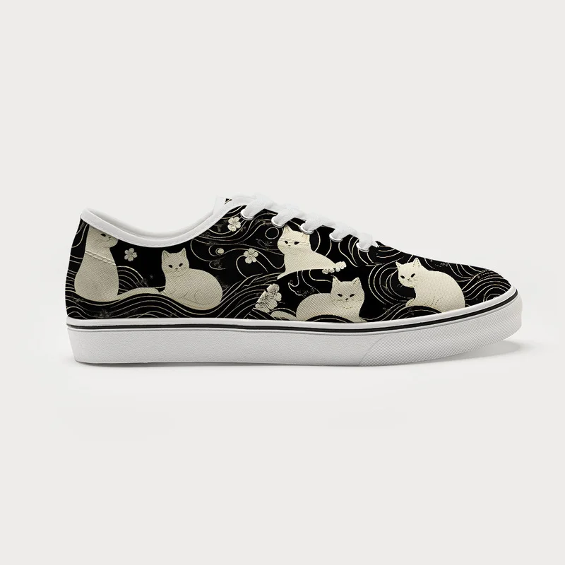 Tokyo-Tiger Mysterious Cat Canvas Shoes