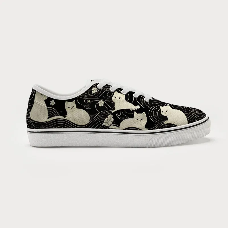 Tokyo-Tiger Mysterious Cat Canvas Shoes