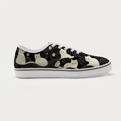 Tokyo-Tiger Mysterious Cat Canvas Shoes