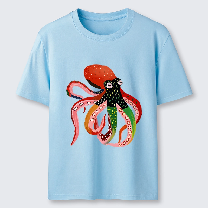 Tokyo-Tiger Colorful Octopus Art Classic T-Shirt