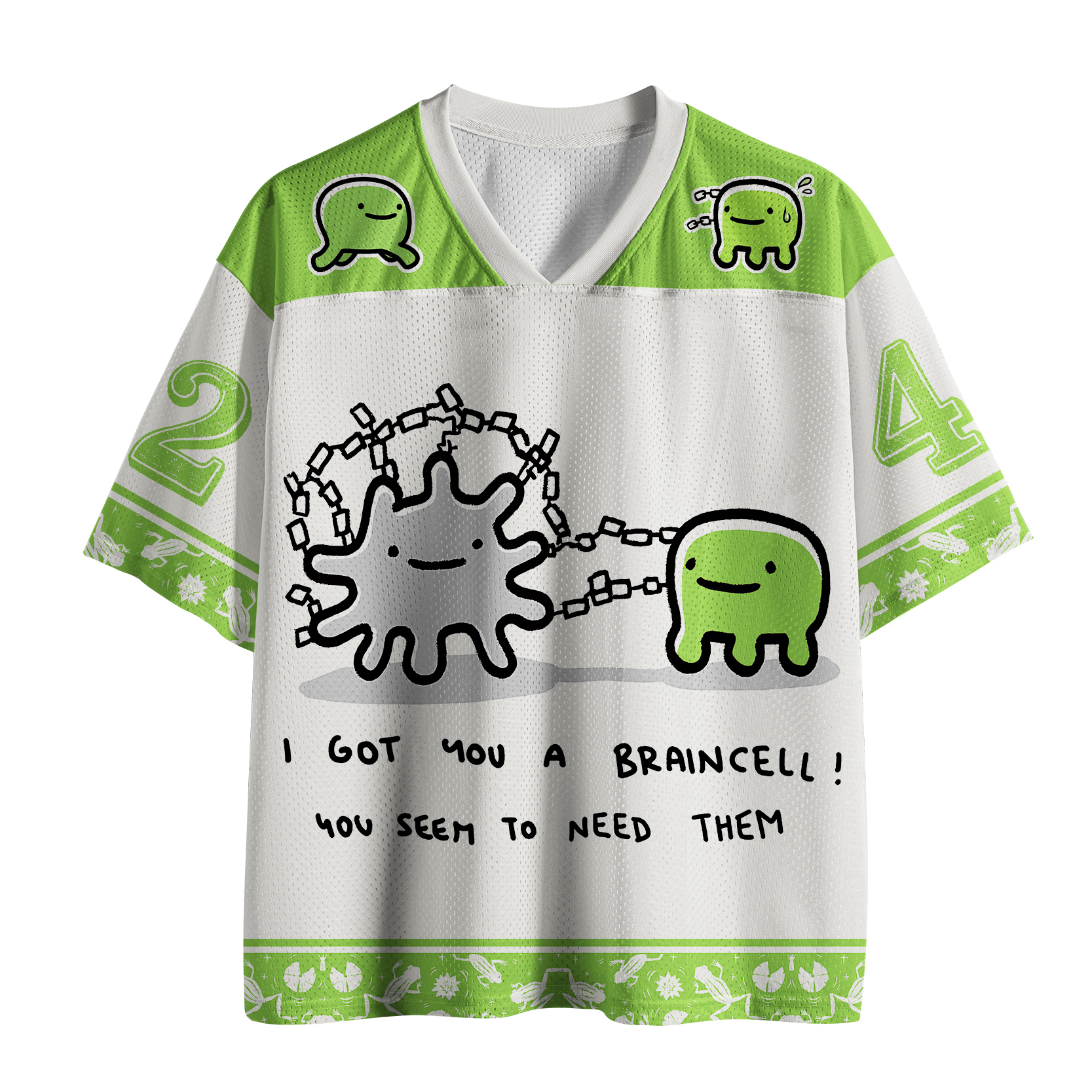 Tokyo-Tiger The Frog Says You Need A Brain Cell Mesh Jersey