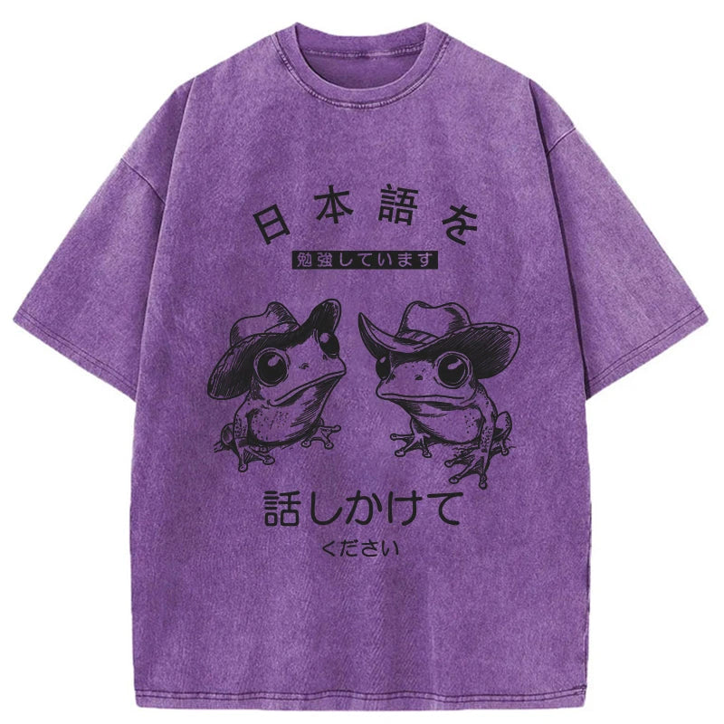 Tokyo-Tiger Please Talk To Me Washed T-Shirt