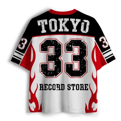 Tokyo-Tiger Tokyo Record Store Cat CD Mesh Jersey