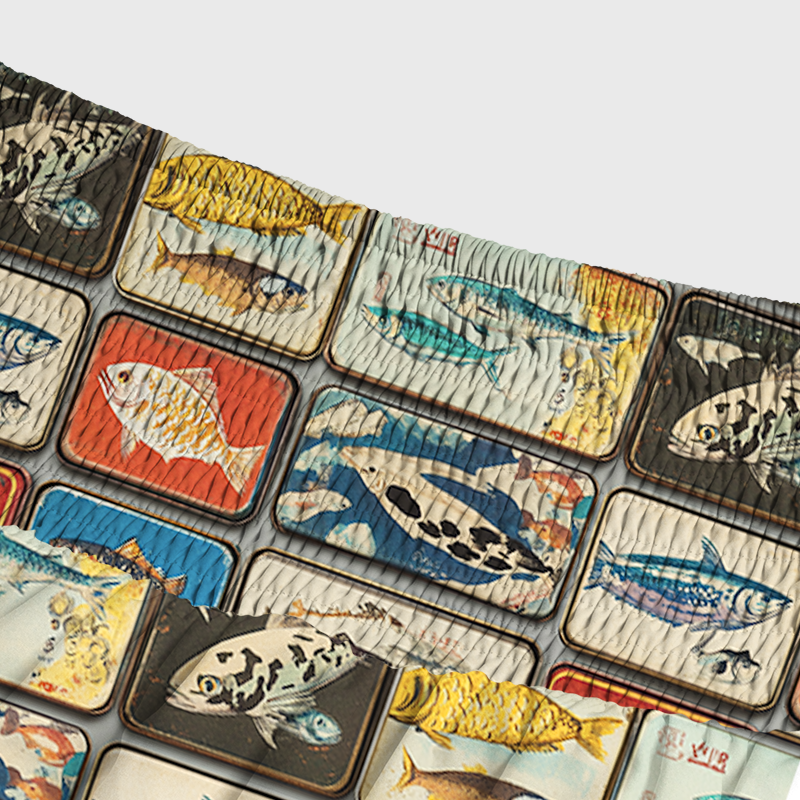 Tokyo-Tiger Vintage Fish Collection Maxi Skirt