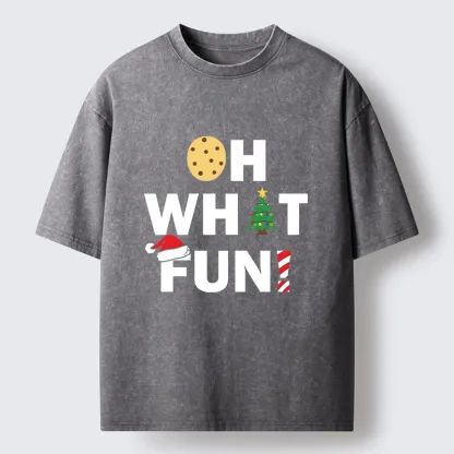 Tokyo-Tiger Christmas Funny Season Vibe Washed T-Shirt