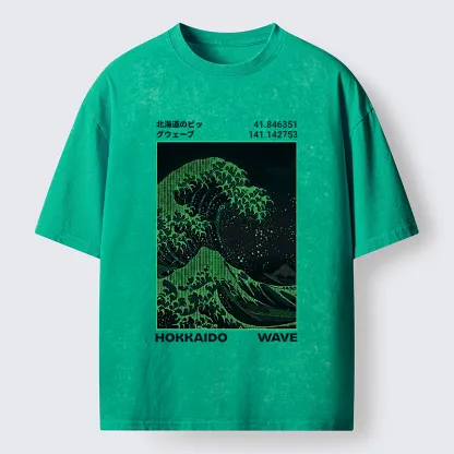 Tokyo-Tiger The Great Code Wave Washed T-Shirt