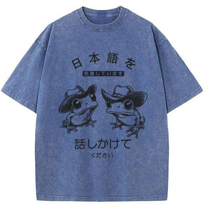Tokyo-Tiger Please Talk To Me Washed T-Shirt