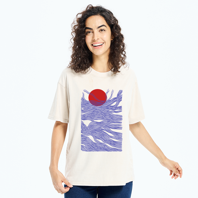 Tokyo-Tiger Branches And The Sun Washed T-Shirt