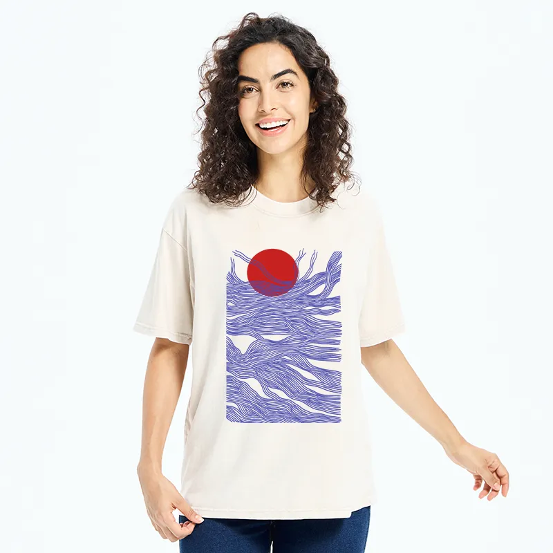 Tokyo-Tiger Branches And The Sun Washed T-Shirt