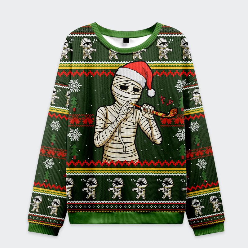 Unique Mummy Funny Holiday Christmas Ugly Sweatshirt
