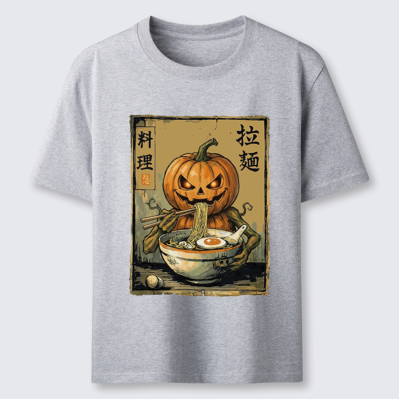 Tokyo-Tiger Pumpkin Eating Ramen Classic T-Shirt