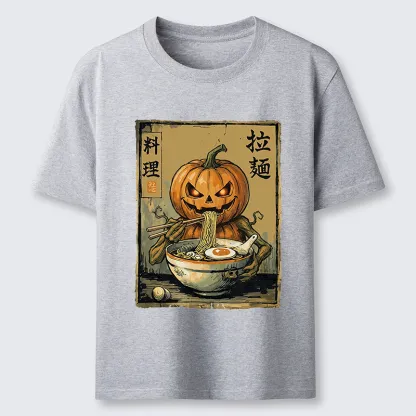 Tokyo-Tiger Pumpkin Eating Ramen Classic T-Shirt