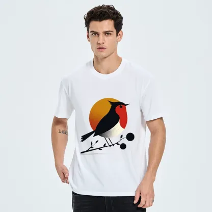 Tokyo-Tiger Robin Sunset Rest Classic T-Shirt