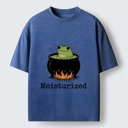 Tokyo-Tiger Funny Frog In A Pot Meme Washed T-Shirt
