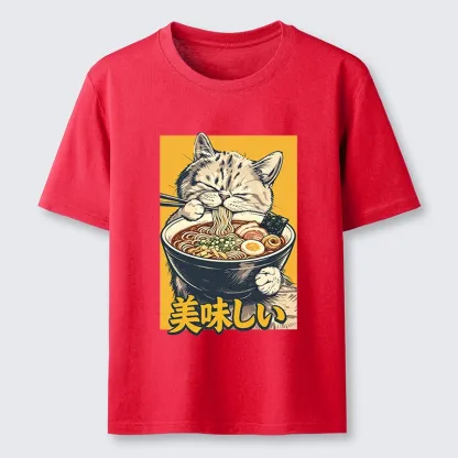 Tokyo-Tiger Cat Eat Ramen Classic T-Shirt