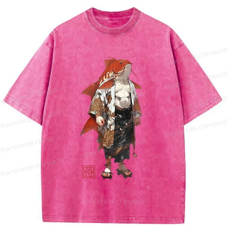 Tokyo-Tiger Fish Monster Washed T-Shirt