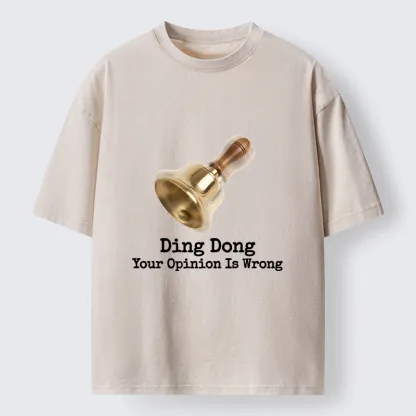 Tokyo-Tiger Funny Bell Quote Art Washed T-Shirt
