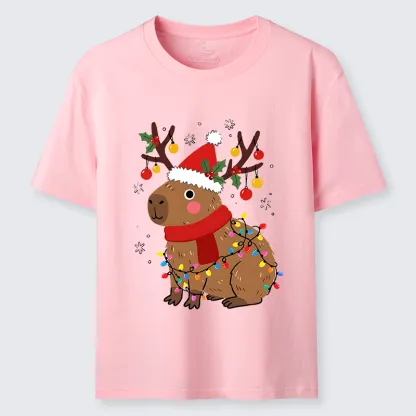 Tokyo-Tiger Cute Christmas Capybara Classic T-Shirt