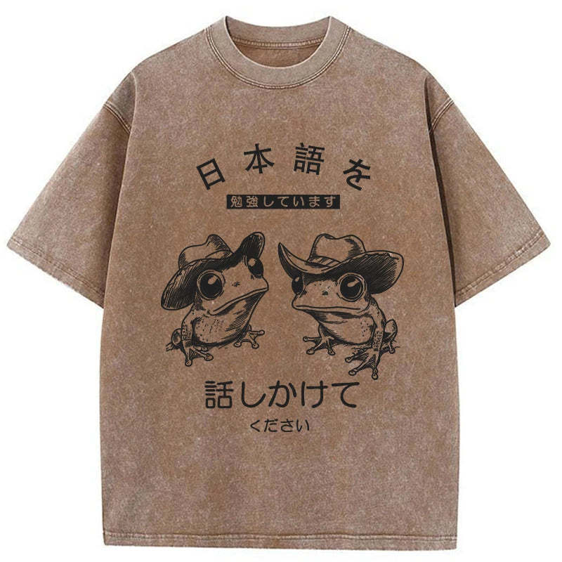 Tokyo-Tiger Please Talk To Me Washed T-Shirt