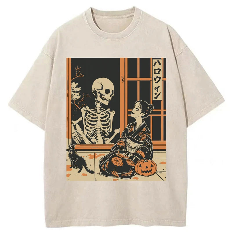 Tokyo-Tiger Love At First Sight Washed T-Shirt