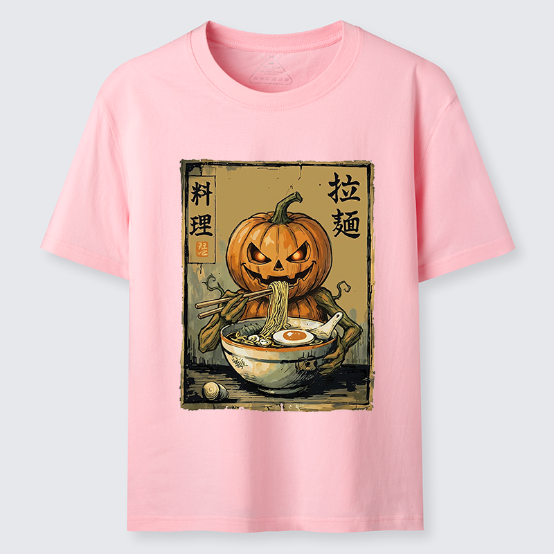 Tokyo-Tiger Pumpkin Eating Ramen Classic T-Shirt