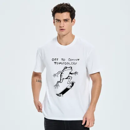 Tokyo-Tiger Playful Frog Skateboarding Classic T-Shirt