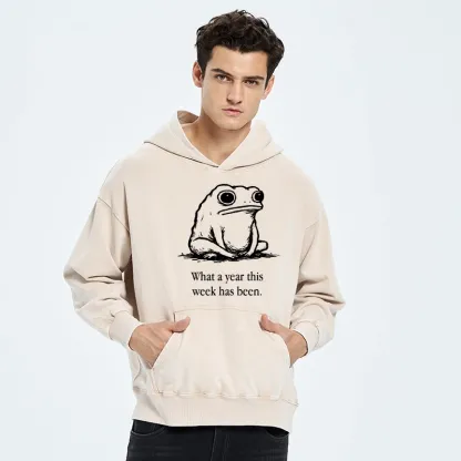 Tokyo-Tiger This Week Feels Like A Whole Year Washed Hoodie
