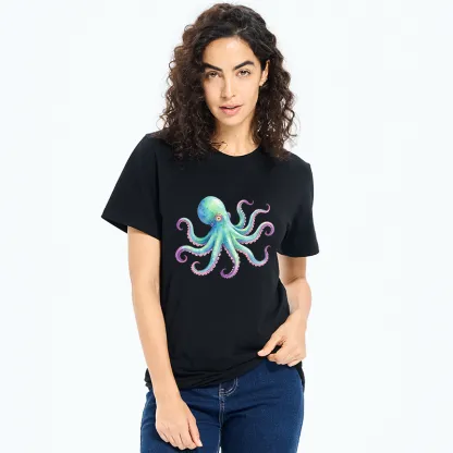 Tokyo-Tiger Watercolor Octopus Classic T-Shirt