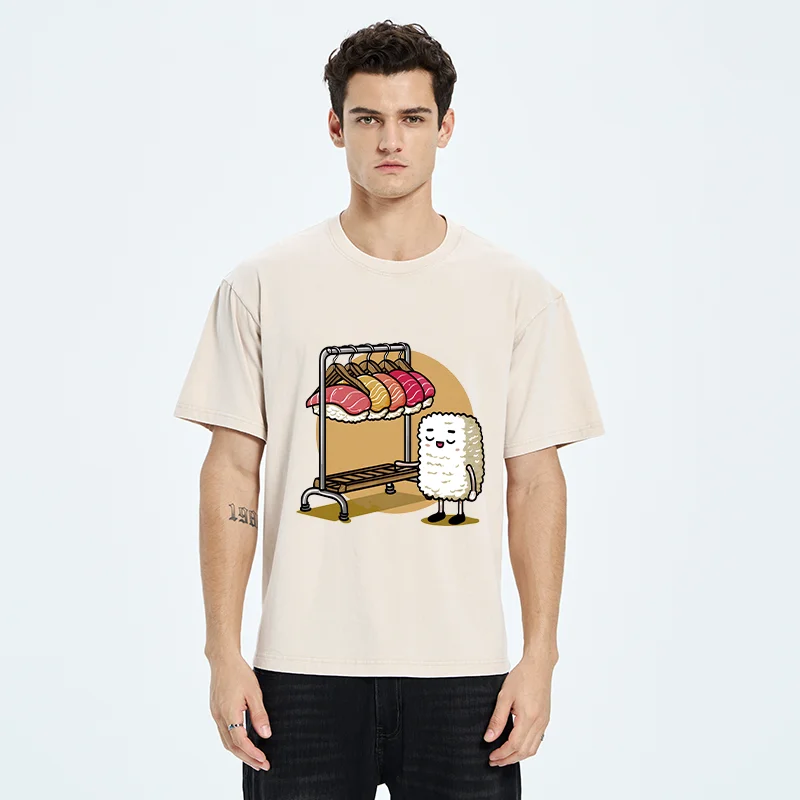 Tokyo-Tiger Sushi Selection Hat Washed T-Shirt