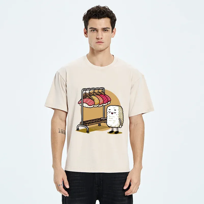 Tokyo-Tiger Sushi Selection Hat Washed T-Shirt