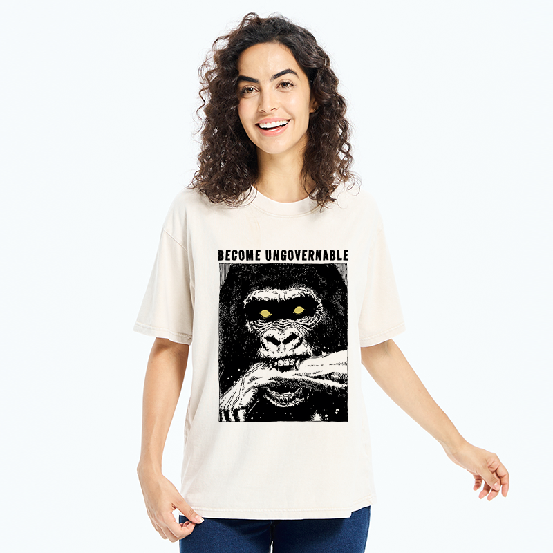 Tokyo-Tiger Uncontrollable Gorilla Washed T-Shirt