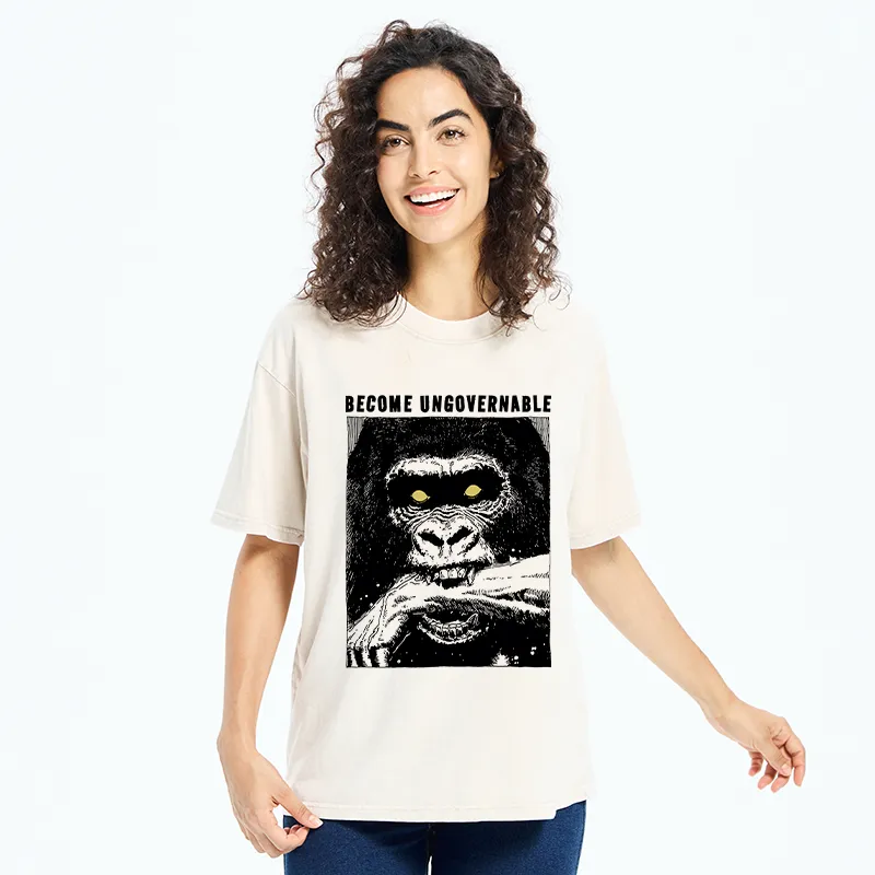 Tokyo-Tiger Uncontrollable Gorilla Washed T-Shirt