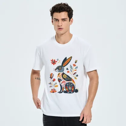 Tokyo-Tiger Folk Hare Bloom Classic T-Shirt