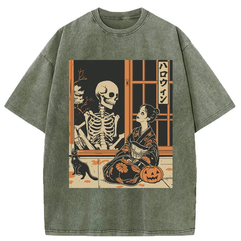 Tokyo-Tiger Love At First Sight Washed T-Shirt