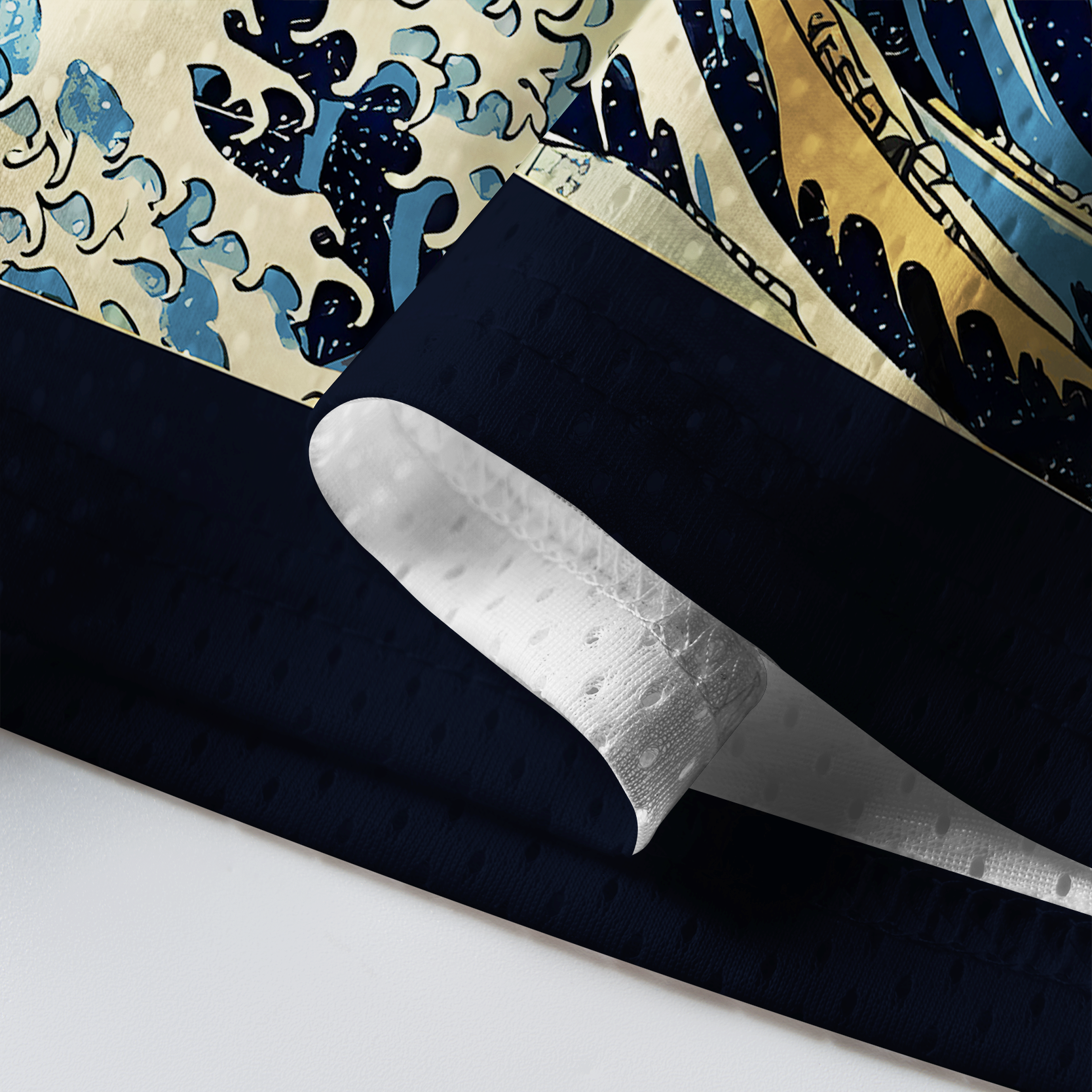 Tokyo-Tiger "Stay Chill"Capybara Ukiyoe Mesh Jersey