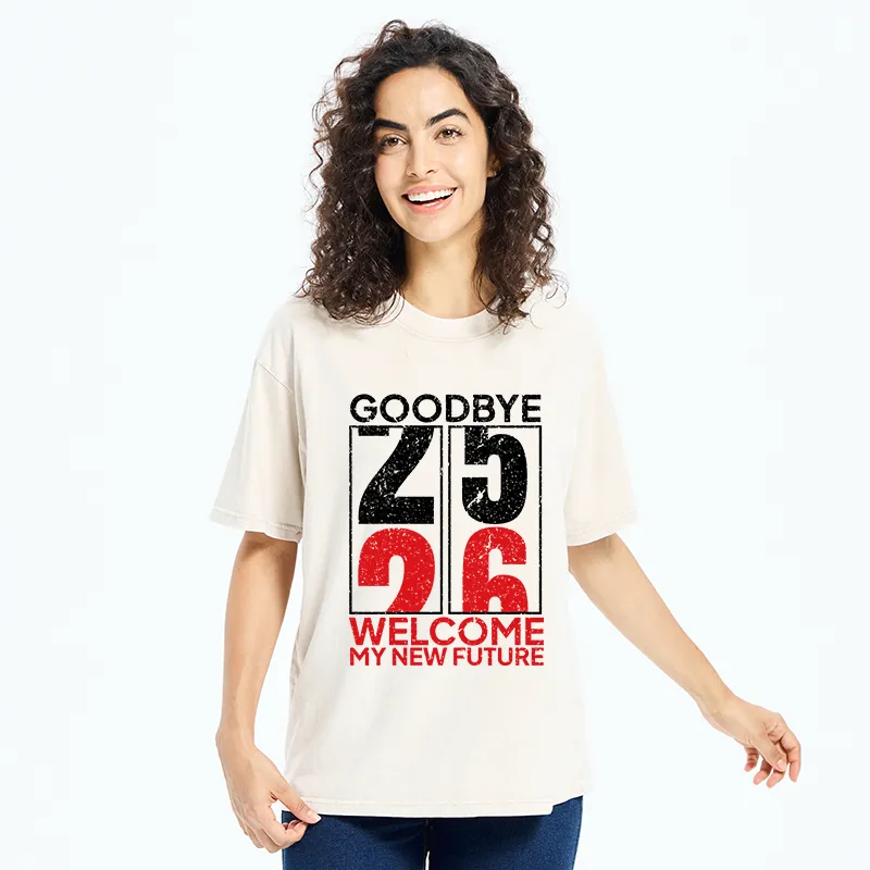 Tokyo-Tiger Welcome To 2026 Washed T-Shirt